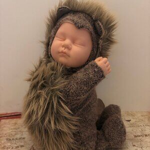 Vintage Anne Geddes 15" Baby Hedgehog Doll Plush Toy "Like New"